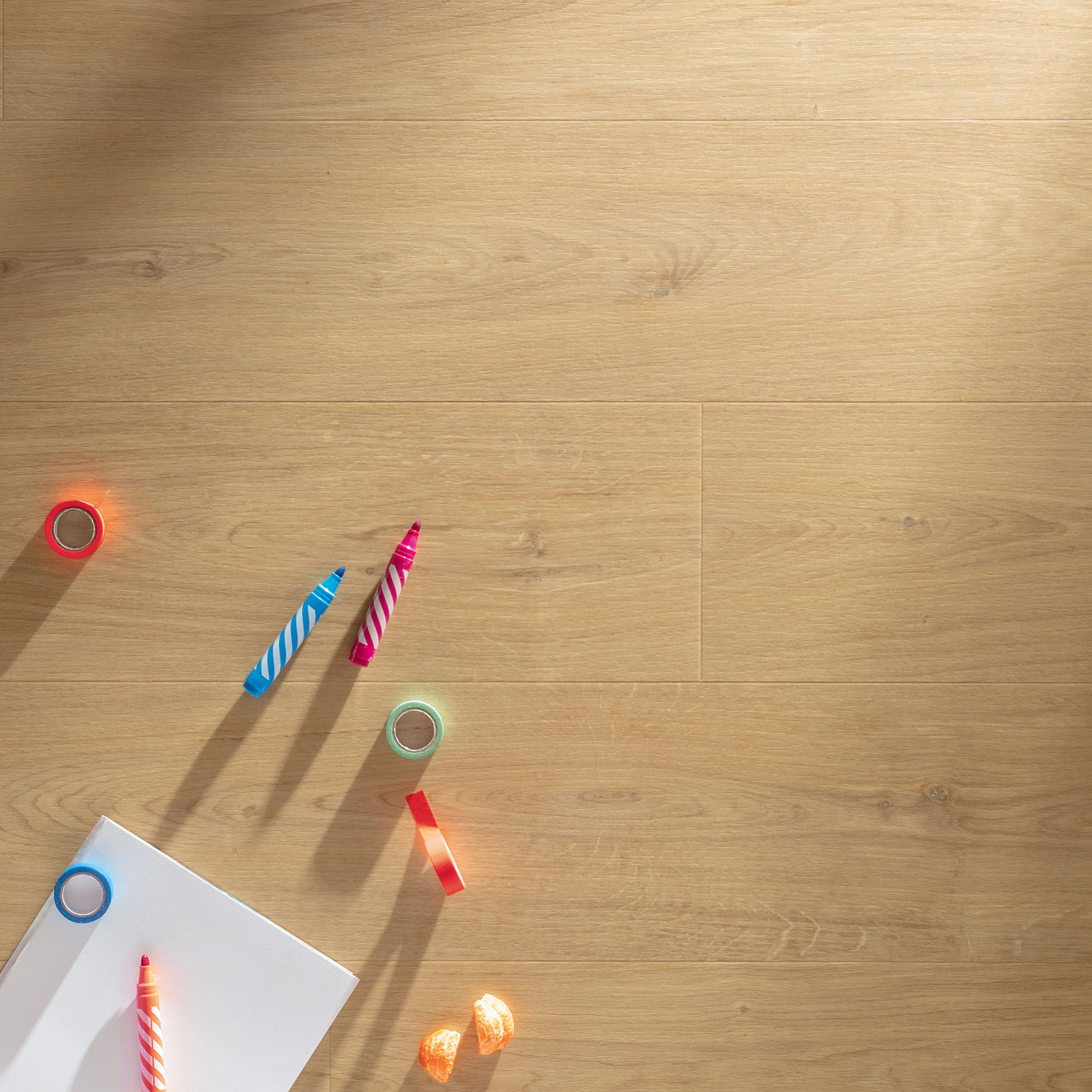 Tugevdatud südamikuga LVT vinüülparkett Floorify Long Plank Croissant F007