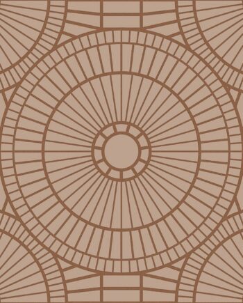 3D reljeefne keraamiline dekoorplaat ABK Moooi Decor Library Hypnotic Owl Copper, 60x60 cm, 8,5 mm, 3D reljeefne pind