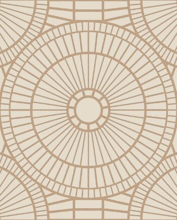 3D reljeefne keraamiline dekoorplaat ABK Moooi Decor Library Hypnotic Owl Gold, 60x60 cm, 8,5 mm, 3D reljeefne pind