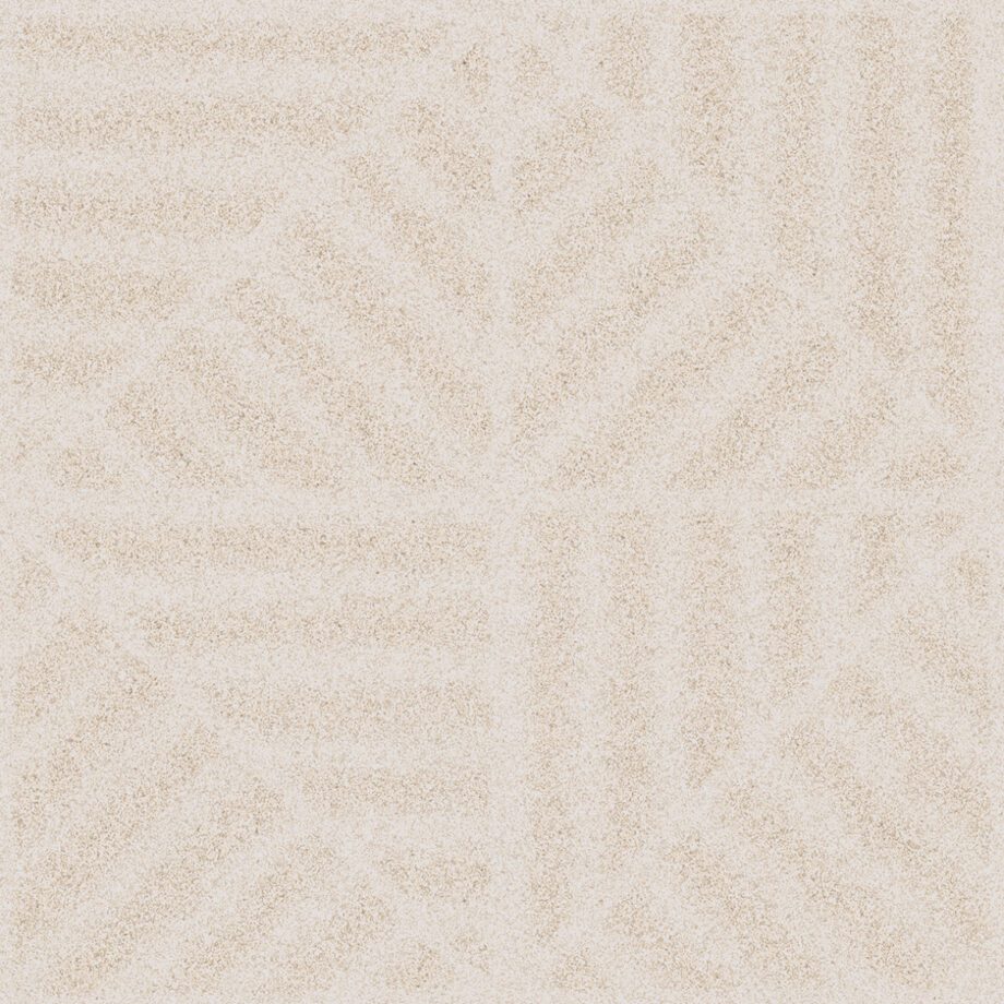 Mustriline keraamiline dekoorplaat ABK Moooi Sandy Reiki Rhea Ivory A, 60x60 cm, 8,5 mm, matt (naturale)