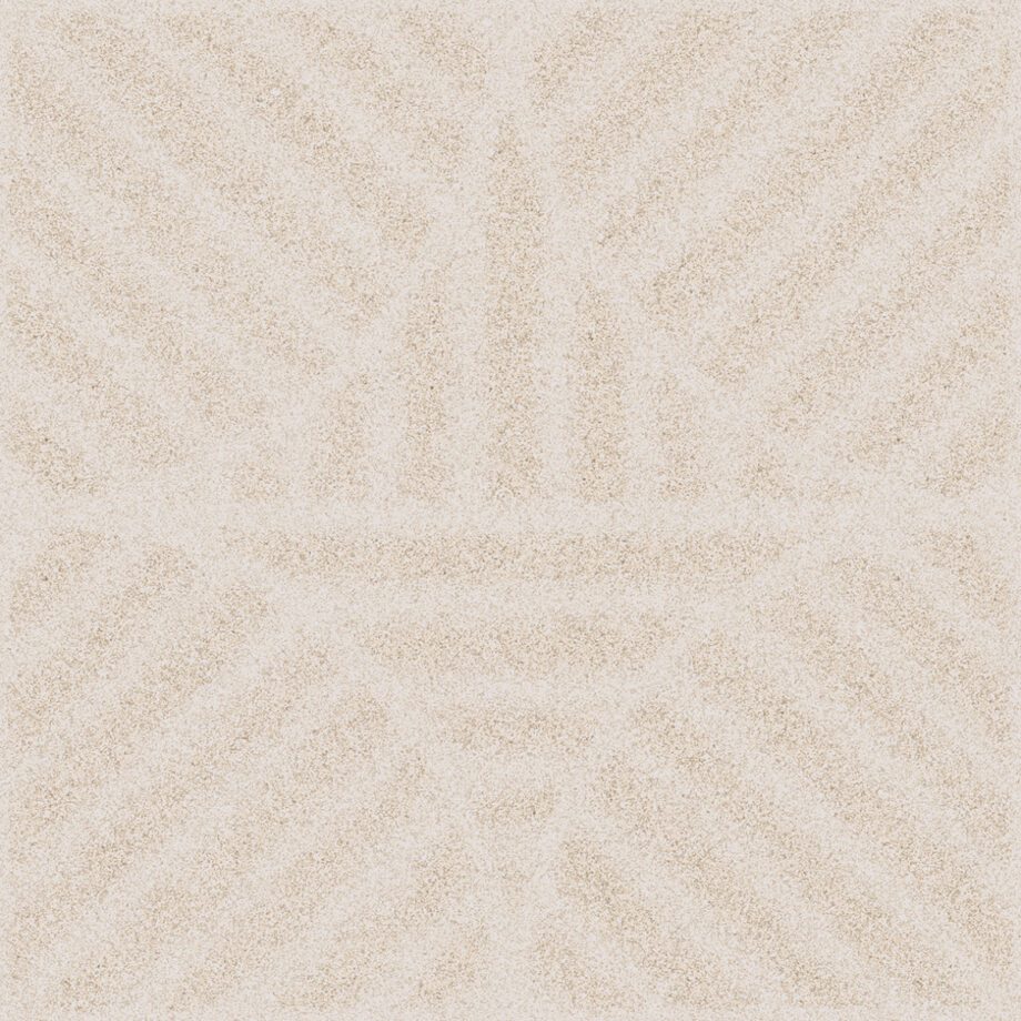 Mustriline keraamiline dekoorplaat ABK Moooi Sandy Reiki Rhea Ivory B, 60x60 cm, 8,5 mm, matt (naturale)