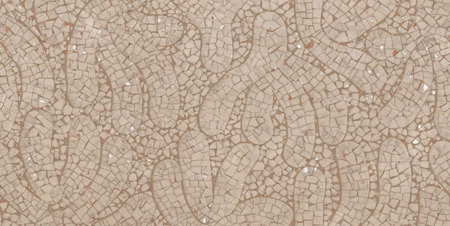 Mustriline keraamiline dekoorplaat ABK Moooi Egg Scape Cloistered Dove Powder, 60x120 cm, 8,5 mm, läikiva dekooriga