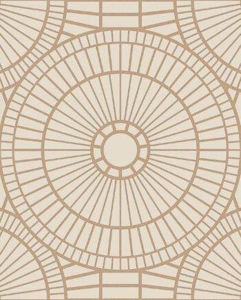 3D reljeefne keraamiline dekoorplaat ABK Moooi Decor Library Hypnotic Owl Gold, 60x60 cm, 8,5 mm, 3D reljeefne pind
