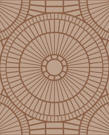 3D reljeefne keraamiline dekoorplaat ABK Moooi Decor Library Hypnotic Owl Copper, 60x60 cm, 8,5 mm, 3D reljeefne pind