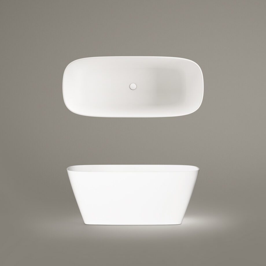 Eraldiseisev kivivann PAA DUNA 150x65 cm, matt Silkstone