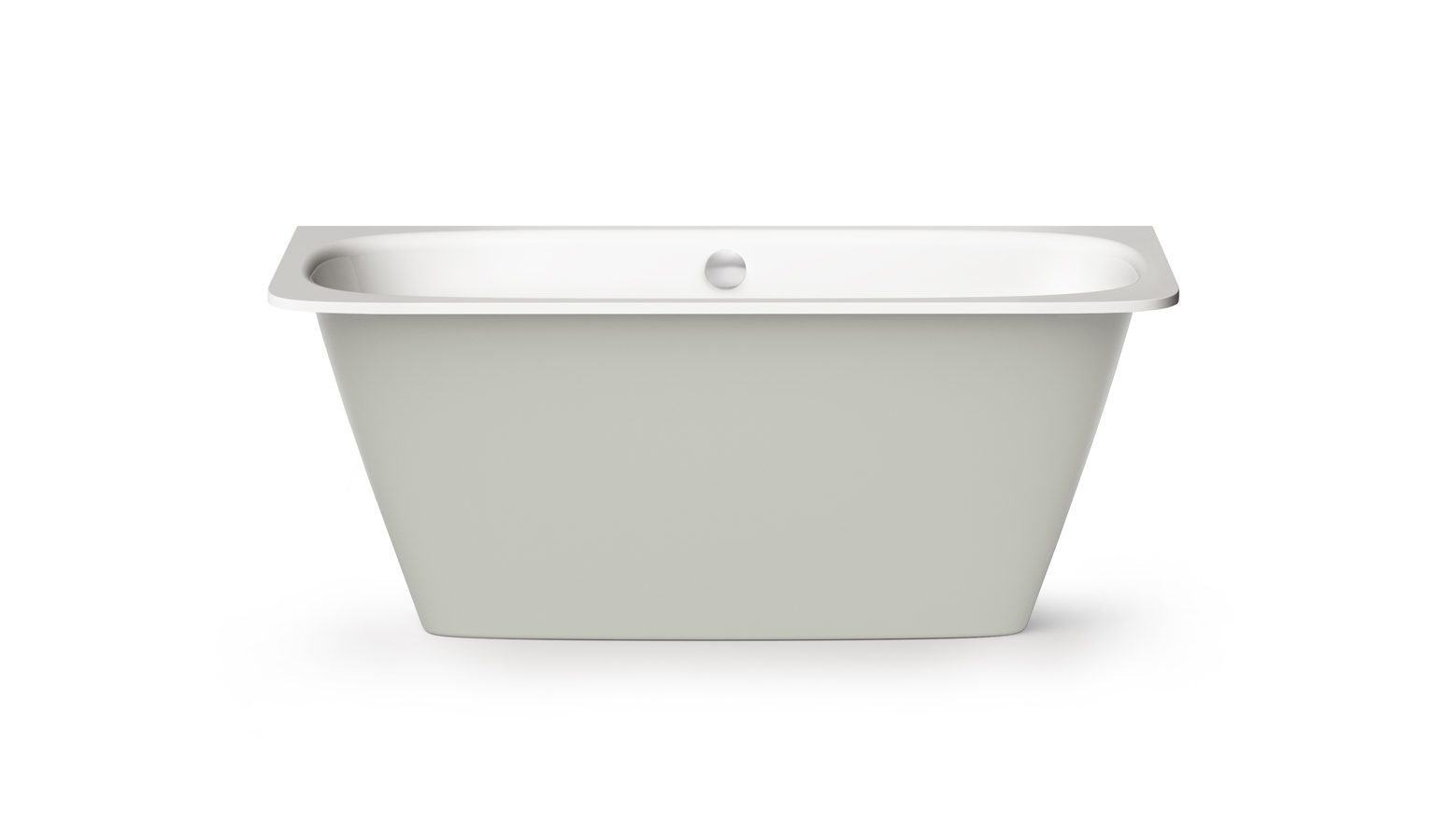 Sisseehitatav kivivann PAA SMART 150 AD 150x75 cm, ümarad nurgad A ja D, läikiv kivimass