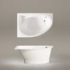 Nurgavann PAA TRE 150 D 150×100 cm, parempoolne, läikiv kivimass 4 Nurgavann PAA TRE 150 D 150x100 cm, parempoolne, läikiv kivimass