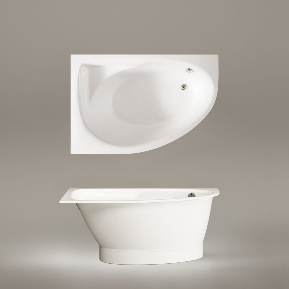 Nurgavann PAA TRE 150 D 150×100 cm, parempoolne, läikiv kivimass 4 Nurgavann PAA TRE 150 D 150x100 cm, parempoolne, läikiv kivimass