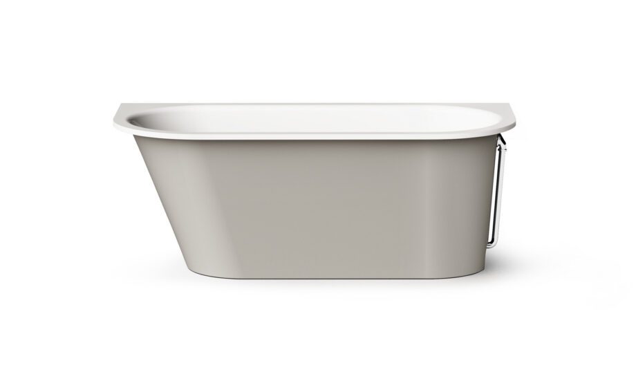 Sisseehitatav kivivann PAA VARIO L AD 166x75 cm, ümarad nurgad A ja D, läikiv kivimass