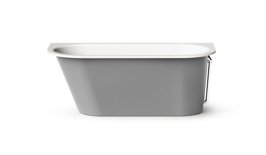 Sisseehitatav kivivann PAA VARIO L AD 166x75 cm, ümarad nurgad A ja D, läikiv kivimass