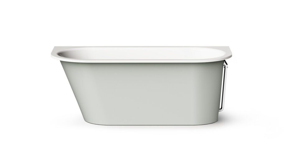 Sisseehitatav kivivann PAA VARIO L AD 166x75 cm, ümarad nurgad A ja D, läikiv kivimass