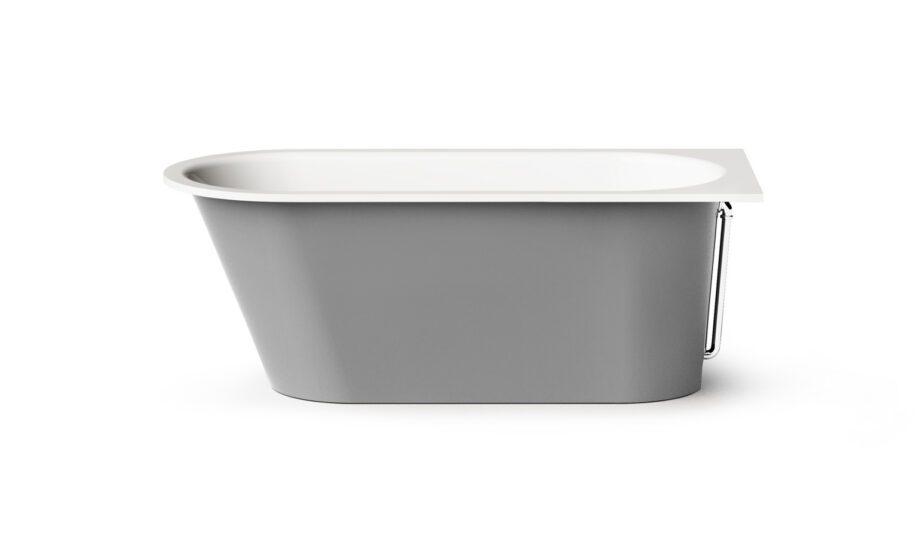 Sisseehitatav kivivann PAA VARIO L AB 168x75 cm, ümarad nurgad A ja B, läikiv kivimass