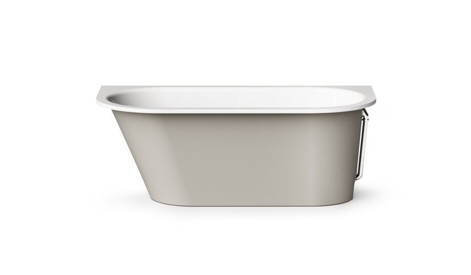 Sisseehitatav kivivann PAA VARIO M AD 156x75 cm, ümarad nurgad A ja D, läikiv kivimass