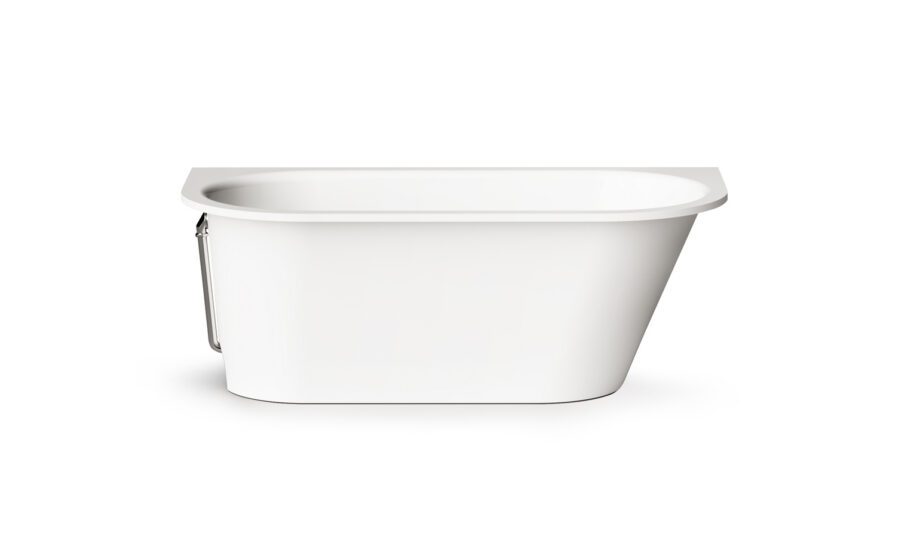 Sisseehitatav kivivann PAA VARIO M BC 156x75 cm, ümarad nurgad B ja C, läikiv kivimass