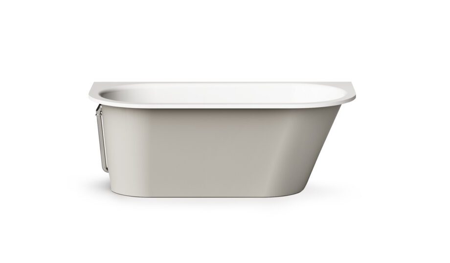 Sisseehitatav kivivann PAA VARIO M BC 156x75 cm, ümarad nurgad B ja C, läikiv kivimass