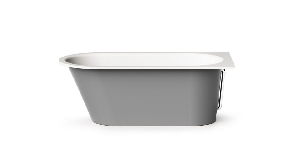 Sisseehitatav kivivann PAA VARIO M AB 158x75 cm, ümarad nurgad A ja B, läikiv kivimass