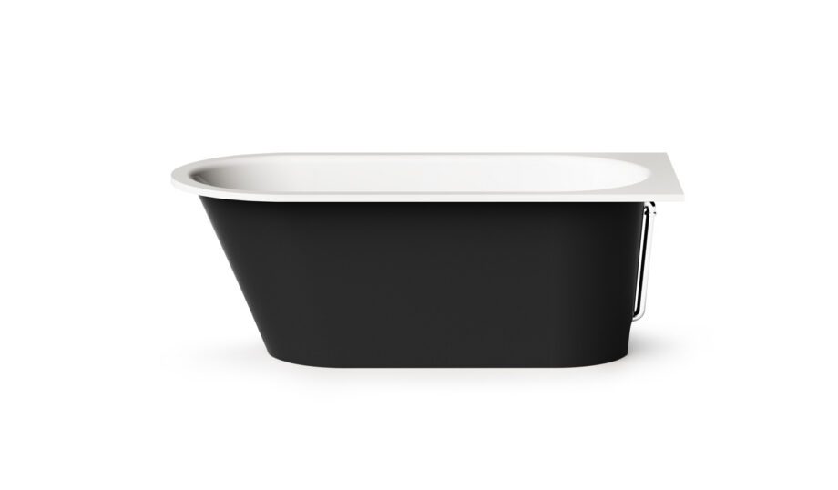 Sisseehitatav kivivann PAA VARIO M AB 158x75 cm, ümarad nurgad A ja B, läikiv kivimass