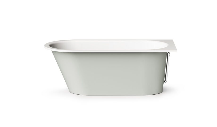 Sisseehitatav kivivann PAA VARIO M AB 158x75 cm, ümarad nurgad A ja B, läikiv kivimass