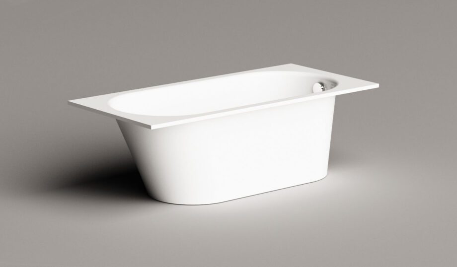 Sisseehitatav kivivann PAA VARIO M 160x75 cm, läikiv kivimass