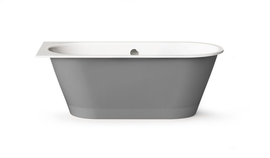 Sisseehitatav kivivann PAA VARIO XL CD 180x80 cm, ümarad nurgad C ja D, läikiv kivimass