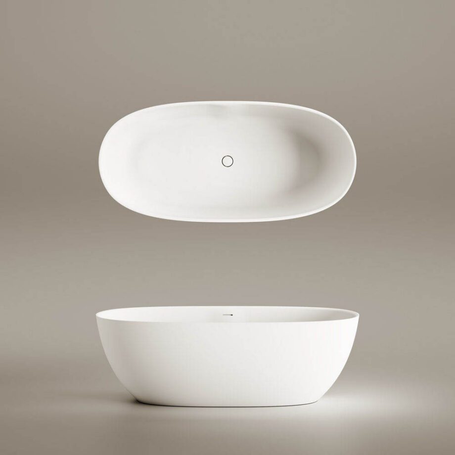 Eraldiseisev kivivann PAA BELLA 170×80 cm, matt Silkstone 9 Eraldiseisev kivivann PAA BELLA 170x80 cm, matt Silkstone