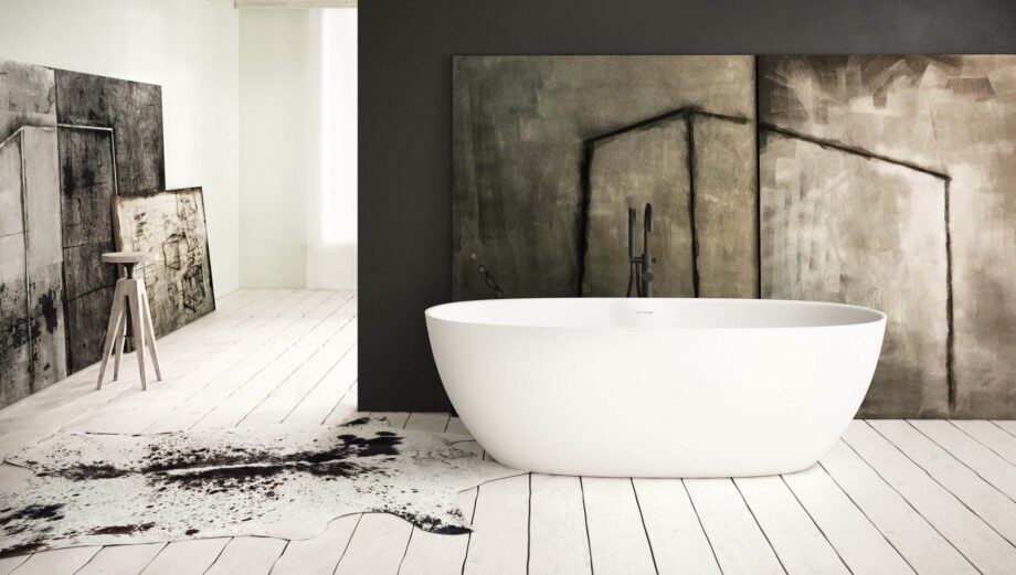 Eraldiseisev kivivann PAA BELLA 170×80 cm, matt Silkstone 2 Eraldiseisev kivivann PAA BELLA 170x80 cm, matt Silkstone