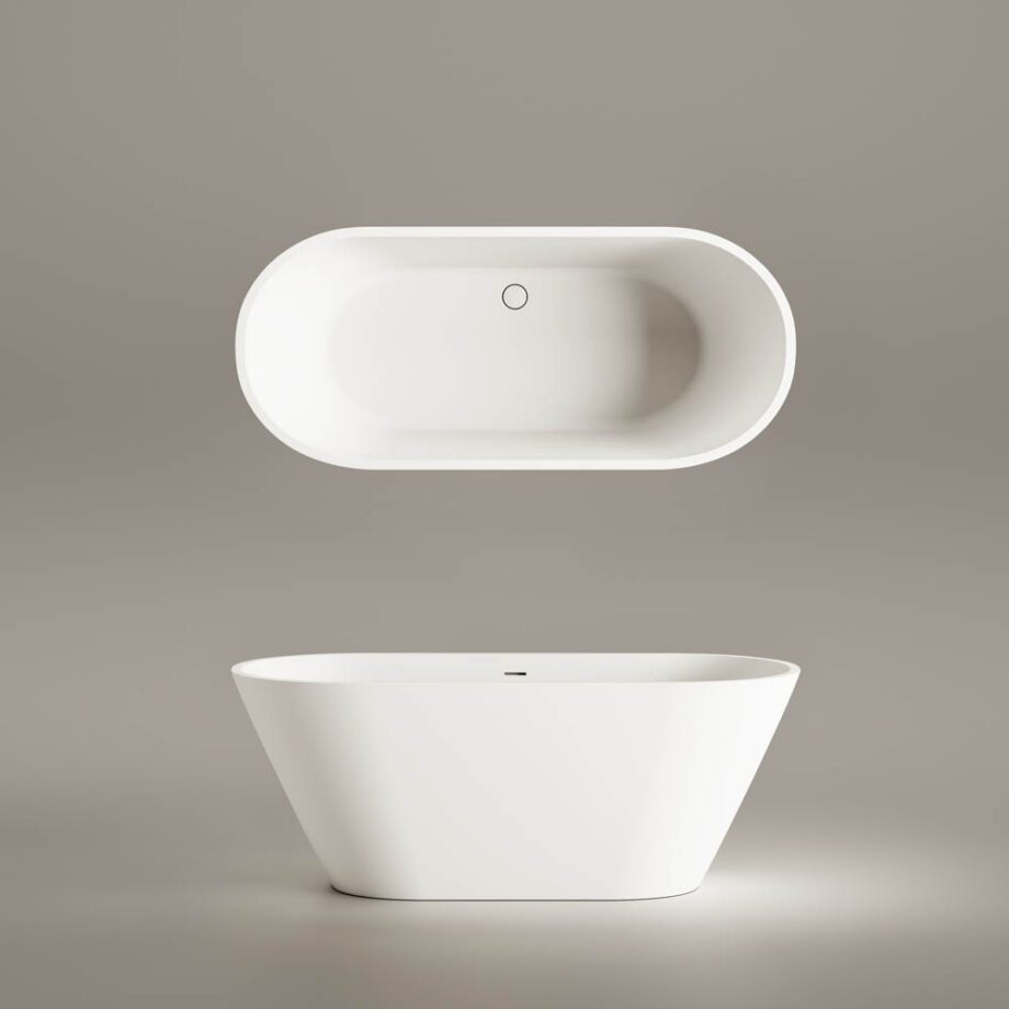 Eraldiseisev kivivann PAA DECO NUDO 166×72,5 cm, matt Silkstone 6 Eraldiseisev kivivann PAA DECO NUDO 166x72,5 cm, matt Silkstone
