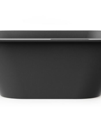 Must eraldiseisev kivivann PAA DECO RIM 166x81 cm, Graphite, matt