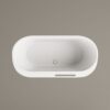 Eraldiseisev kivivann PAA DECO RIM 166x81 cm, matt Silkstone