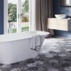 Eraldiseisev kivivann PAA DECO RIM 166x81 cm, matt Silkstone