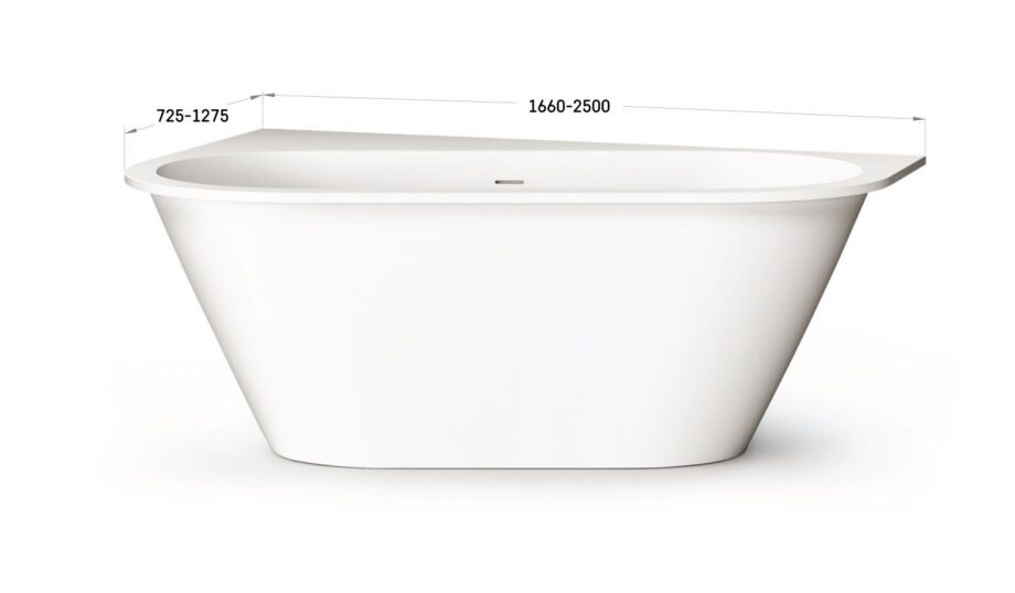 Mõõdu järgi kivivann PAA DECO SHAPE M kuni 180x85 cm, matt Silkstone