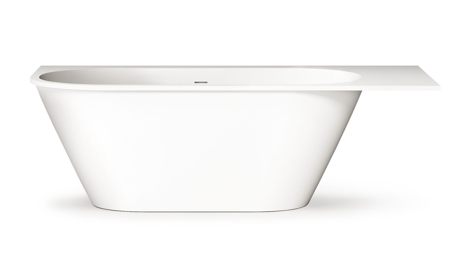 Mõõdu järgi kivivann PAA DECO SHAPE RE A 170–200x82,5 cm, matt Silkstone