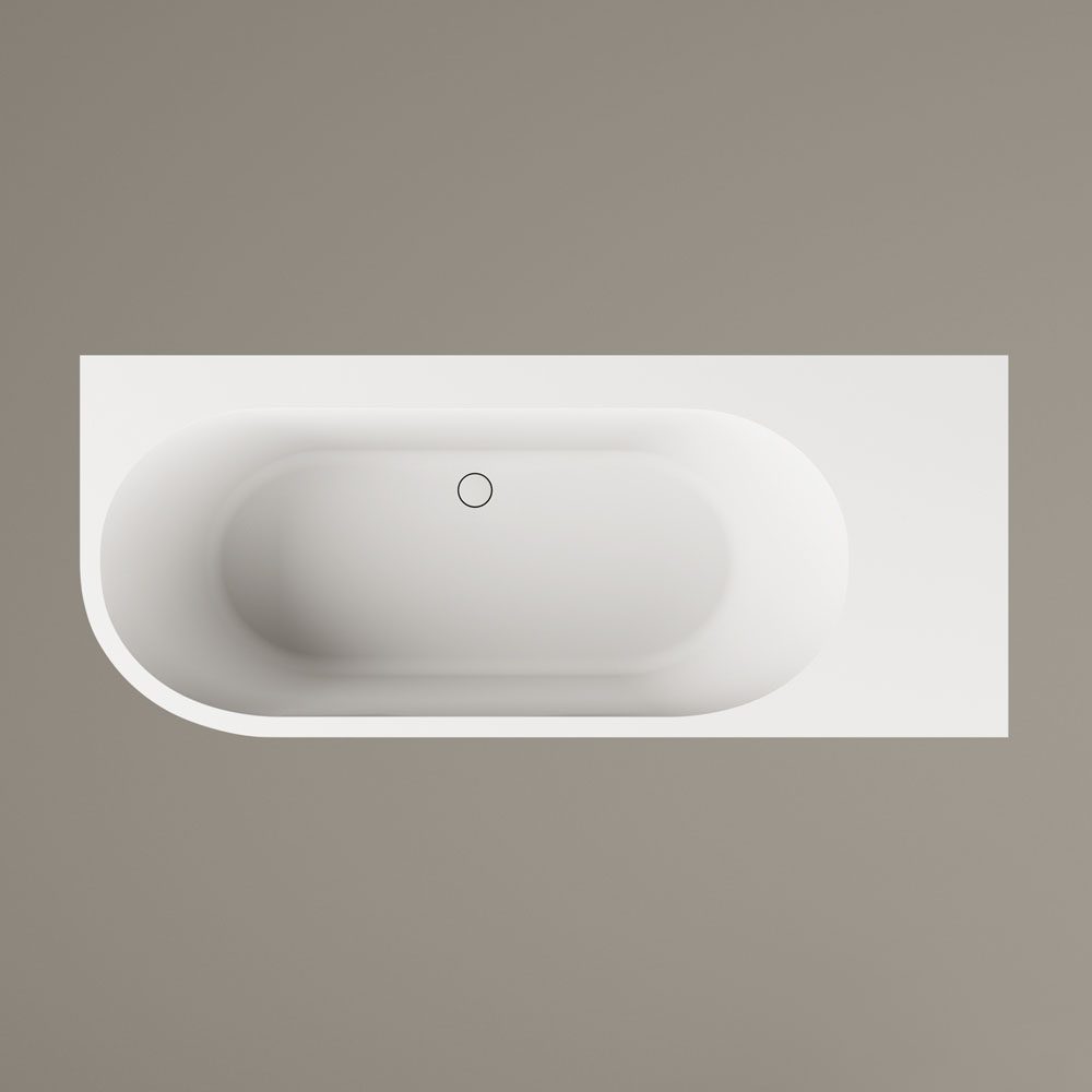 Mõõdu järgi kivivann PAA DECO SHAPE RE A 170–200x82,5 cm, matt Silkstone