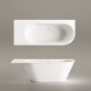 Mõõdu järgi kivivann PAA DECO SHAPE RE D 170–200x82,5 cm, matt Silkstone