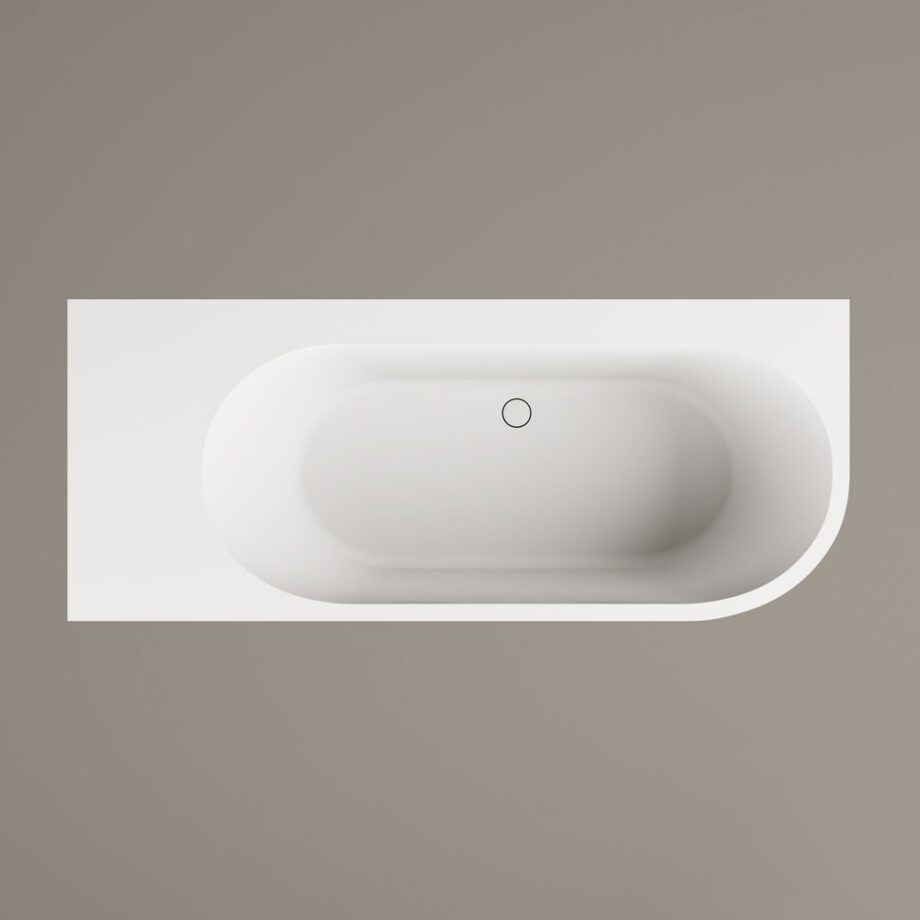 Mõõdu järgi kivivann PAA DECO SHAPE RE D 170–200x82,5 cm, matt Silkstone