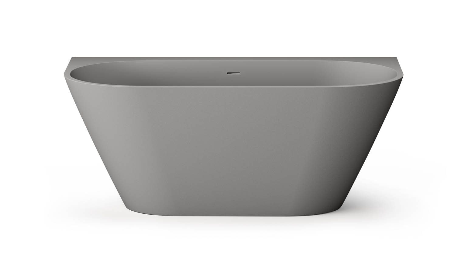 Seinaäärne kivivann PAA DECO WALL 166x81 cm, matt Silkstone