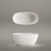 Eraldiseisev kivivann PAA PERLA 145 145x71 cm, matt Silkstone