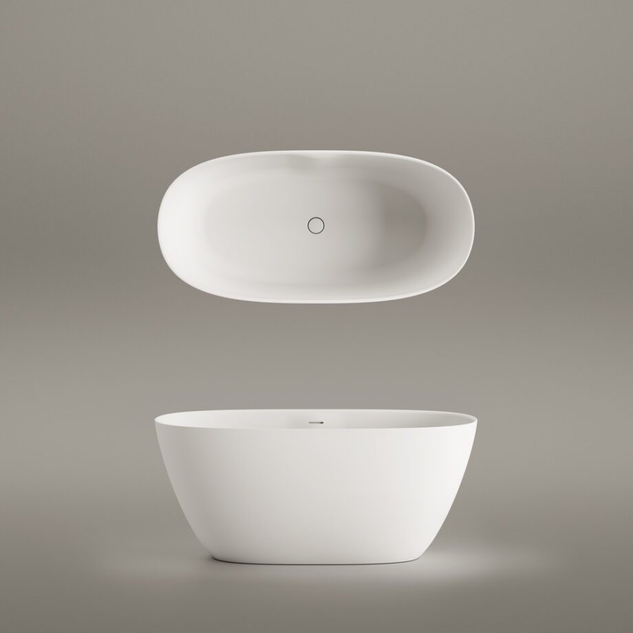 Eraldiseisev kivivann PAA PERLA 145 145x71 cm, matt Silkstone