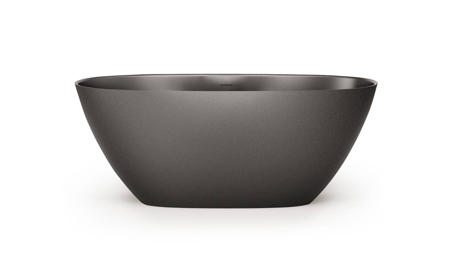 Must eraldiseisev kivivann PAA PERLA 160 160x75 cm, Graphite, matt