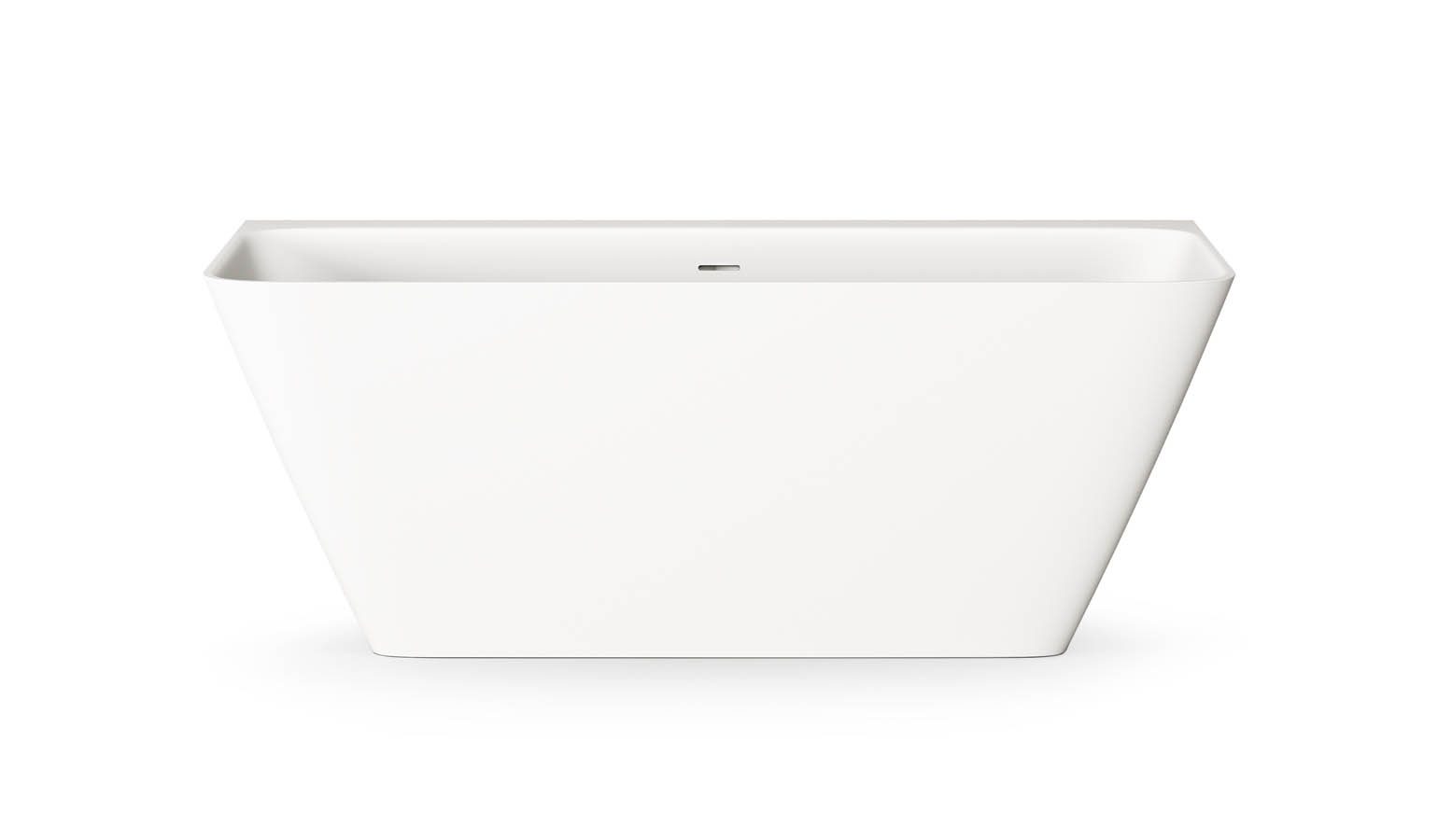 Seinaäärne kivivann PAA QUADRO WALL 160,5x76 cm, matt Silkstone
