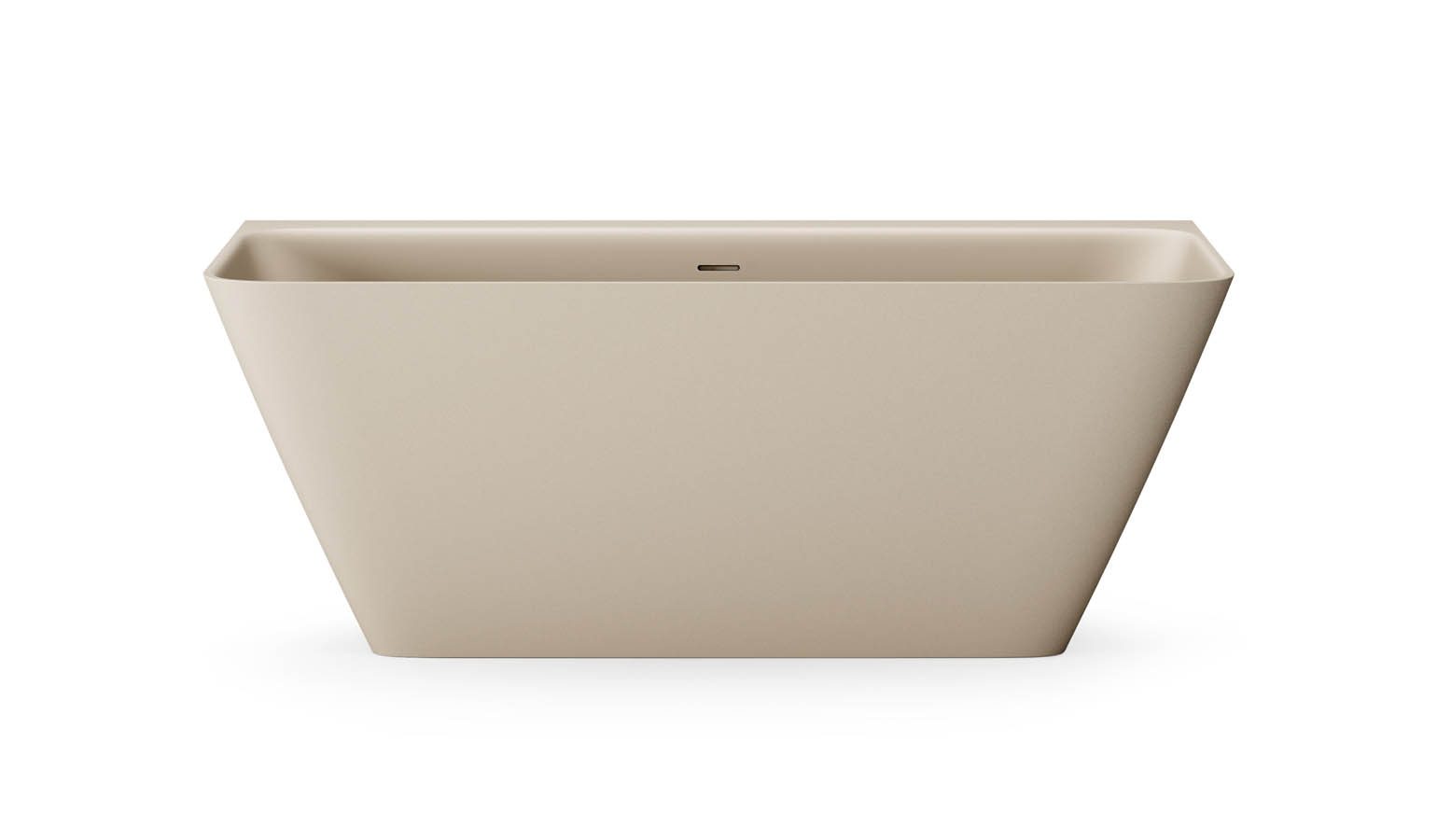 Seinaäärne kivivann PAA QUADRO WALL 160,5x76 cm, matt Silkstone