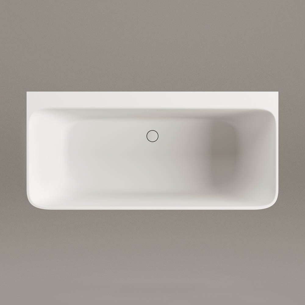 Seinaäärne kivivann PAA QUADRO WALL 160,5x76 cm, matt Silkstone