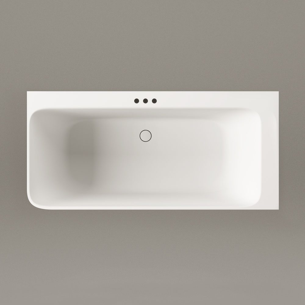 Nurgavann PAA QUADRO CORNER A 160x75 cm, vasakpoolne, matt Silkstone