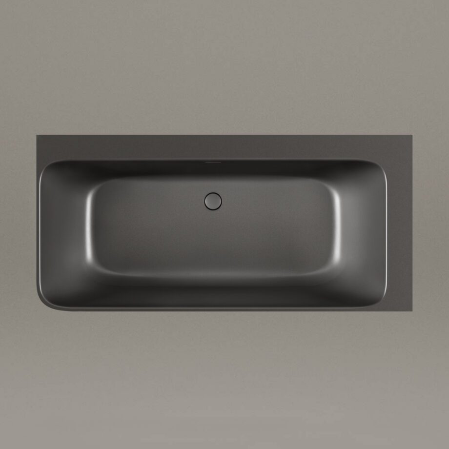 Must nurgavann PAA QUADRO CORNER A 160×75 cm, vasakpoolne, Graphite, matt 5 Must nurgavann PAA QUADRO CORNER A 160x75 cm, vasakpoolne, Graphite, matt