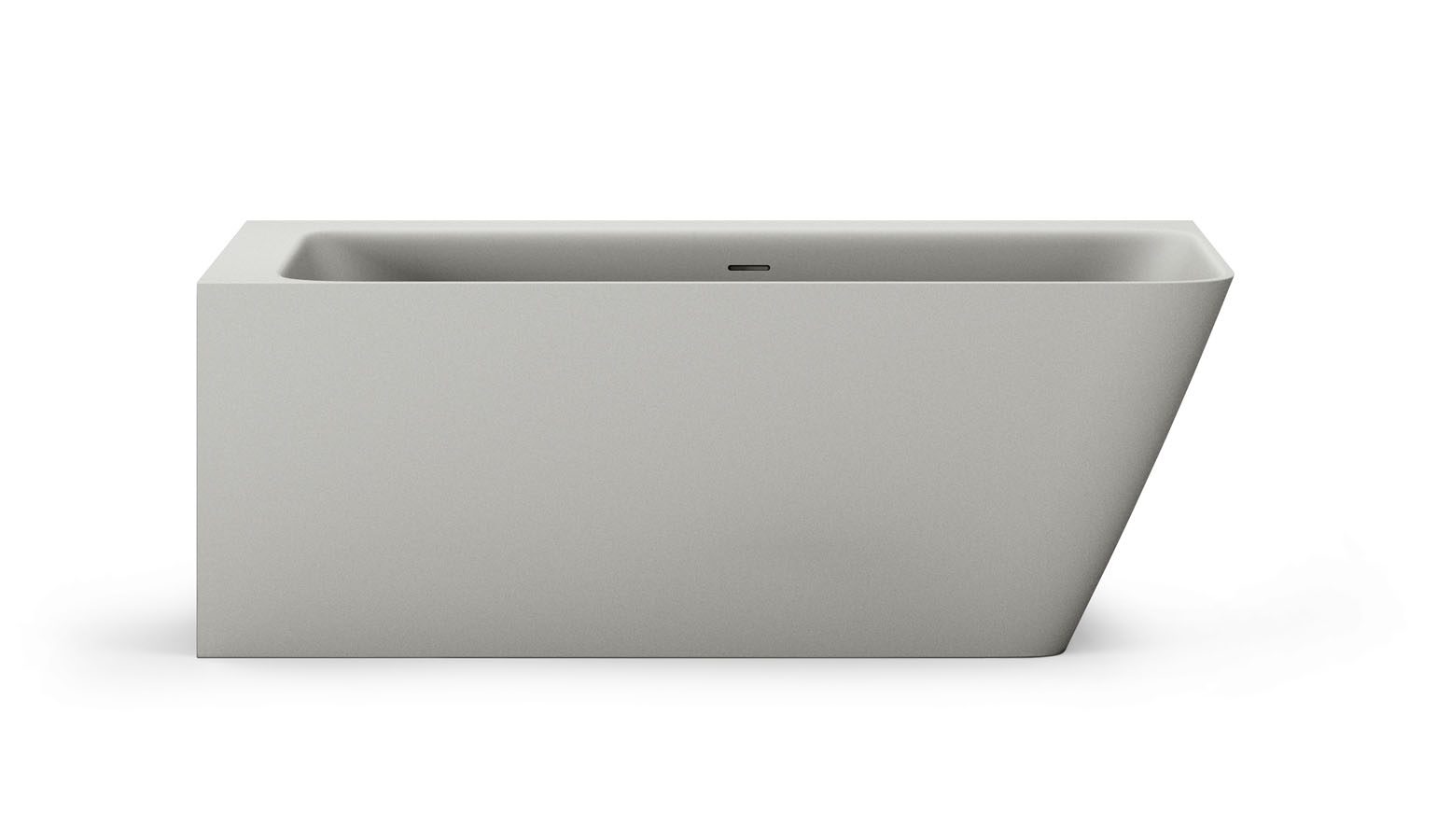 Nurgavann PAA QUADRO CORNER D 160x75 cm, parempoolne, matt Silkstone