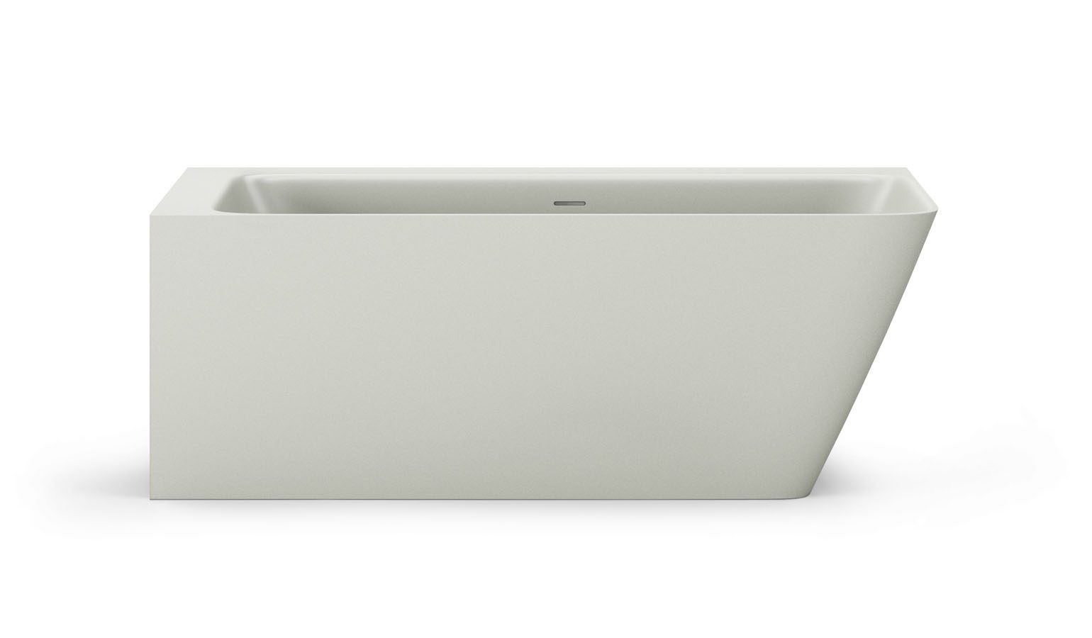 Nurgavann PAA QUADRO CORNER D 160x75 cm, parempoolne, läikiv kivimass