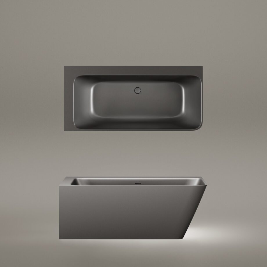 Must nurgavann PAA QUADRO CORNER D 160×75 cm, parempoolne, Graphite, matt 4 Must nurgavann PAA QUADRO CORNER D 160x75 cm, parempoolne, Graphite, matt