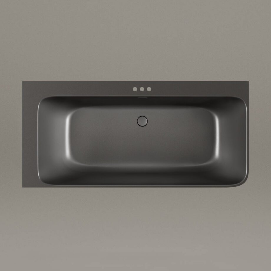 Must nurgavann PAA QUADRO CORNER D 160×75 cm, parempoolne, Graphite, matt 3 Must nurgavann PAA QUADRO CORNER D 160x75 cm, parempoolne, Graphite, matt