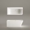 Nurgavann PAA QUADRO CORNER D 160×75 cm, parempoolne, matt Silkstone 7 Nurgavann PAA QUADRO CORNER D 160x75 cm, parempoolne, matt Silkstone