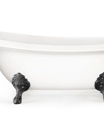 Jalgadega kivivann PAA VICTORIA 170x83 cm, matt Silkstone, Graphite jalad